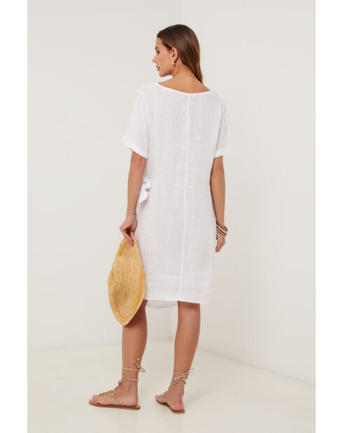 Weißes Leinenkleid Umbra