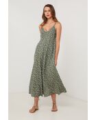 Khakifarbenes Leinenkleid Topas