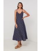 Marineblaues Leinenkleid Silverline
