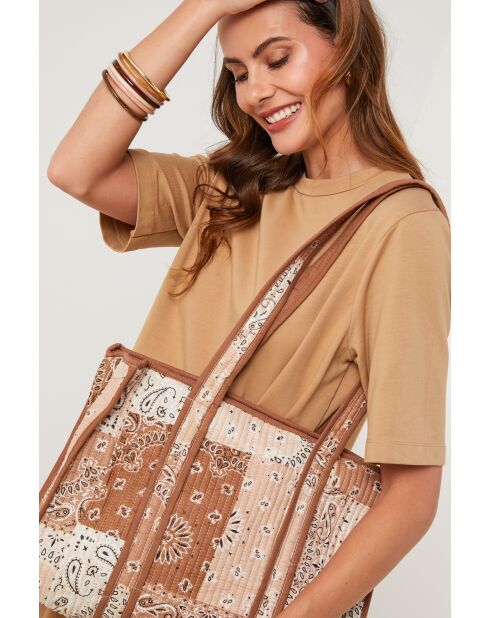 Borsa Darkforge in cotone beige