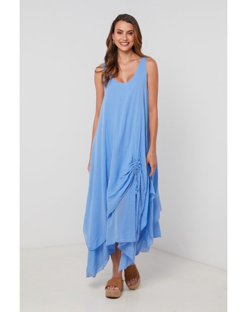 Baumwollkleid Raven in Indigoblau