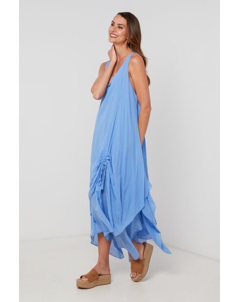 Baumwollkleid Raven in Indigoblau