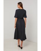 Schwarzes Baumwollkleid Auralis