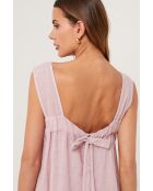 Youngstar rosafarbenes Leinenkleid