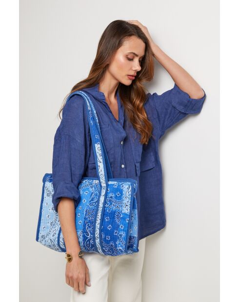 Brighton-blaue Baumwolltasche