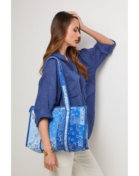 Brighton-blaue Baumwolltasche