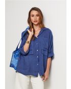 Brighton-blaue Baumwolltasche