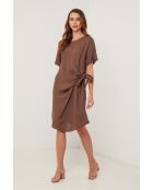 Leinenkleid Xplore in Schokolade