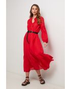 Rotes Baumwollkleid Rapidex