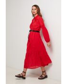 Rotes Baumwollkleid Rapidex