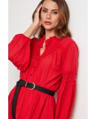 Rotes Baumwollkleid Rapidex