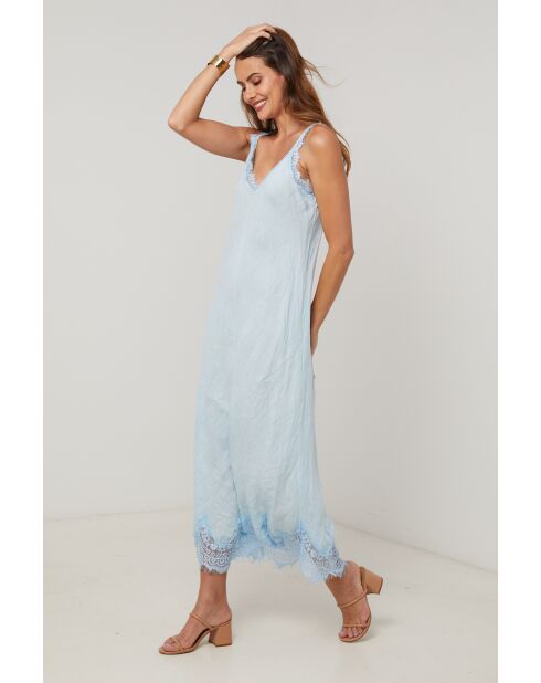 Leinenkleid Crosswind Sky