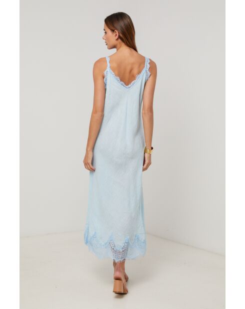Leinenkleid Crosswind Sky
