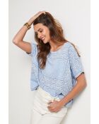 Quickline Sky Bandana-T-Shirt aus Baumwolle