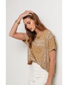 Camel Steelix Bandana-T-Shirt aus Baumwolle