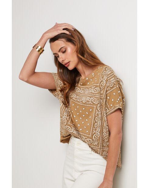 Camel Steelix Bandana-T-Shirt aus Baumwolle