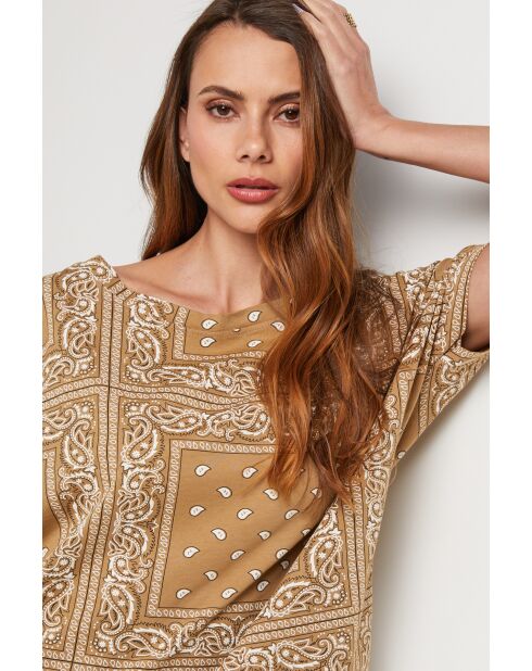 Camel Steelix Bandana-T-Shirt aus Baumwolle