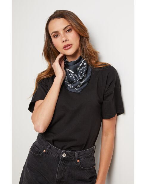 Foulard en coton ElementX noir