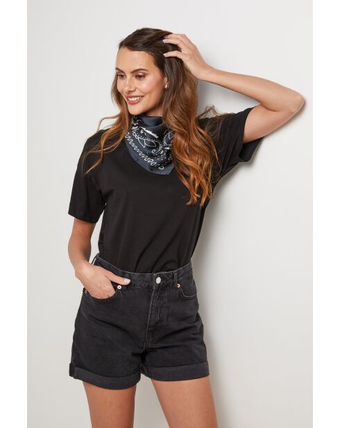 Foulard en coton ElementX noir