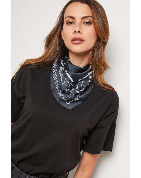 Foulard en coton ElementX noir