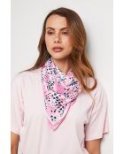 Foulard en coton Firecrest rose