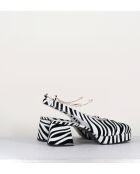 Pumppa slingback Vicky zebra naplack - tacco 6,5 cm