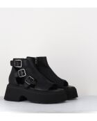 Sandales en cuir Gas noires