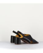 Sandales en cuir Glove noires - Talon 5,5cm