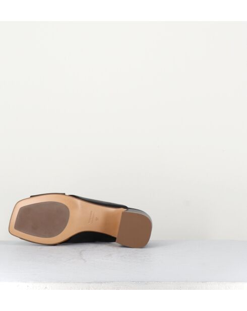 Sandales en cuir Glove noires - Talon 5,5cm