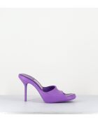 Mules Ida violette - Talon 9cm