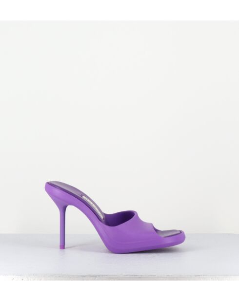 Mules Ida violette - Talon 9cm