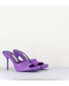 Mules Ida violette - Talon 9cm