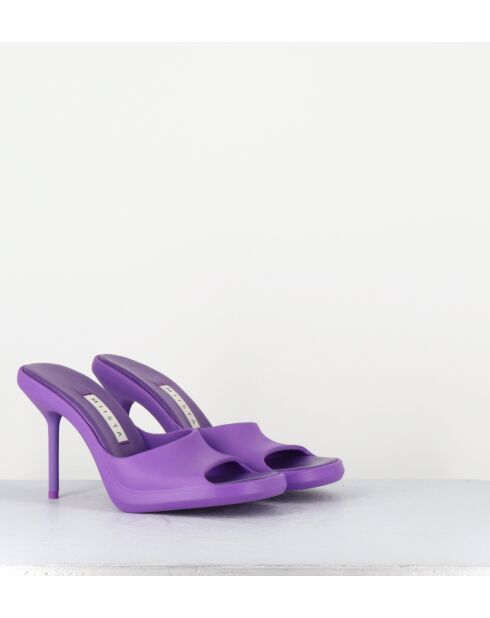 Mules Ida violette - Talon 9cm