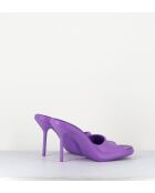 Mules Ida violette - Talon 9cm