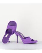 Mules Ida violette - Talon 9cm