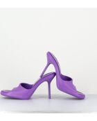 Mules Ida violette - Talon 9cm