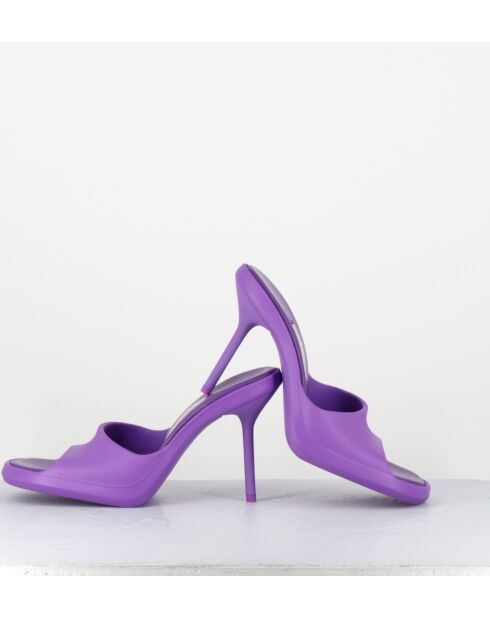 Mules Ida violette - Talon 9cm