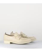Mocassini Calixte in pelle color crema