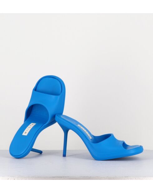 Mules Ida bleues - Talon 9cm