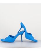 Mules Ida bleues - Talon 9cm