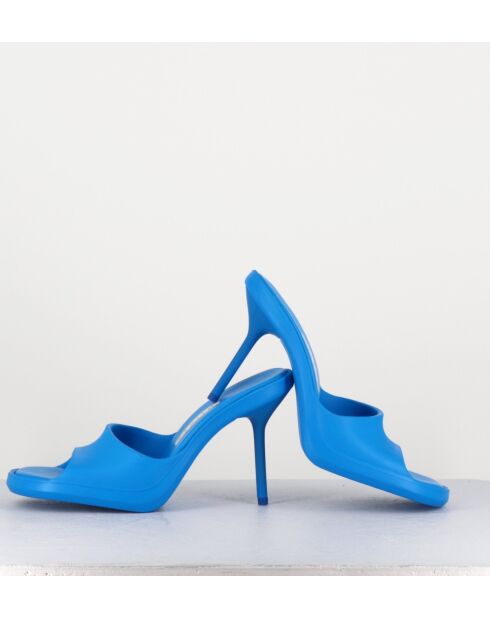 Mules Ida bleues - Talon 9cm