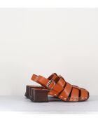 Medusa-Clog aus Glattleder von Darline Brick — 5,5 cm Absatz