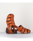 Medusa-Clog aus Glattleder von Darline Brick — 5,5 cm Absatz