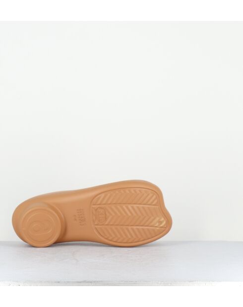 Sabots en caoutchouc beige léger