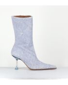 Stivali Marcela jeans in pelle - tacco 9cm