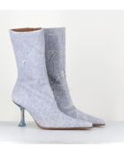 Stivali Marcela jeans in pelle - tacco 9cm