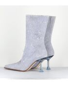 Stivali Marcela jeans in pelle - tacco 9cm