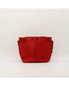 Sac en cuir Petit Noé rouge - Bon état - 25x26x20 cm