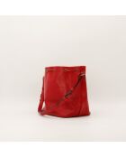Sac en cuir Petit Noé rouge - Bon état - 25x26x20 cm