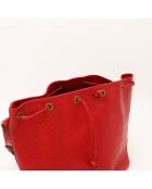 Sac en cuir Petit Noé rouge - Bon état - 25x26x20 cm
